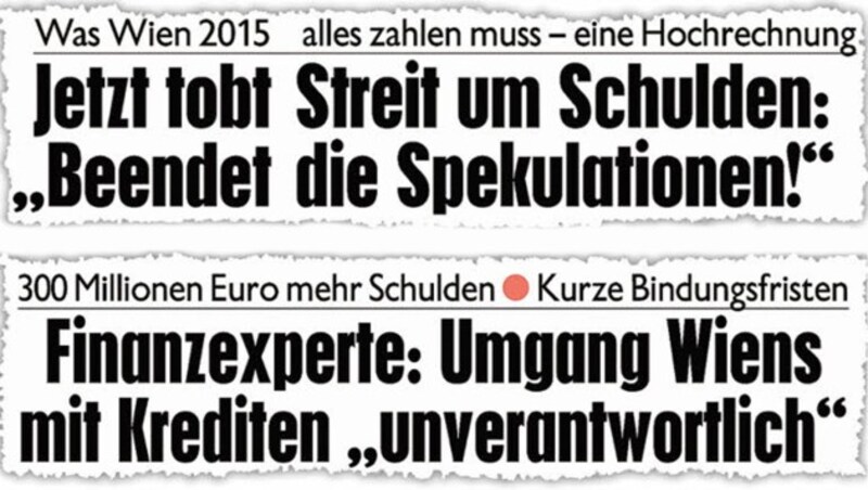 Die "Krone" warnt schon seit Jahren vor einem finanziellen Desaster. (Bild: Kronen Zeitung)