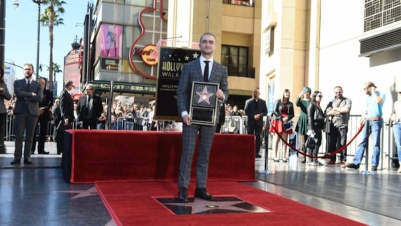 Daniel Radcliffe bei der Sternen-Zeremonie (Bild: APA/AFP/ROBYN BECK)