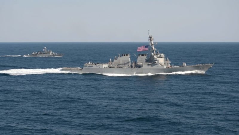 Die USS Lassen während einer Übung vor Südkoreas Küste (Bild: APA/EPA/MC1 MARTIN WRIGHT/US NAVY)