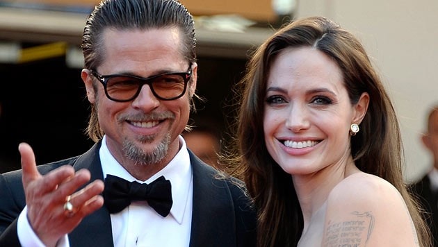 Brad Pitt und Angelina Jolie (Bild: EPA/Christophe Karaba)