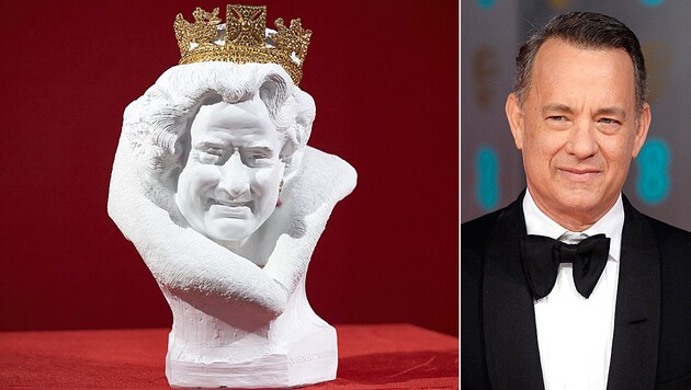 Die Queen oder doch Tom Hanks? (Bild: APA/AFP/NIKLAS HALLE'N, APA/EPA/FACUNDO ARRIZABALAGA)