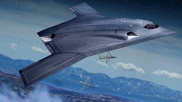 Künstlerische Illustration: So soll der B-3-Bomber aussehen. (Bild: Northrop Grumman)