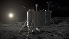 Künstlerische Illustration: „Luna-27“ nach der Landung auf dem Mond (Bild: ESA)