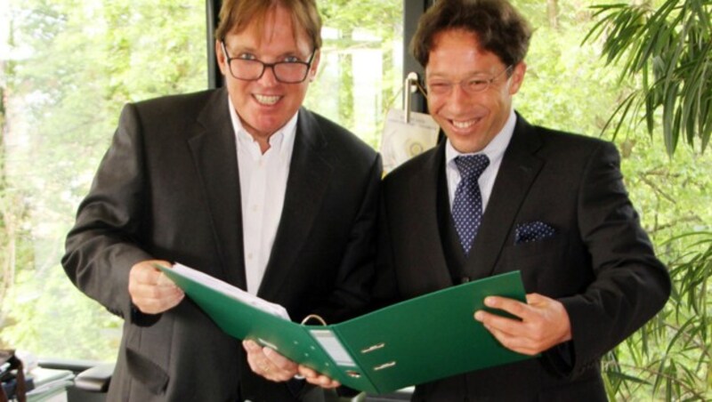 Die Juristen Harald Christandl und Jochen Eberhard (Bild: Christian Jauschowetz)