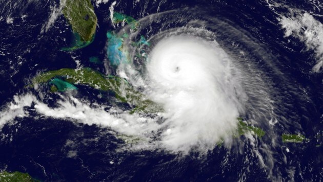 Eine Satellitenaufnahme des Hurrikans "Joaquin" (Bild: APA/AFP/)