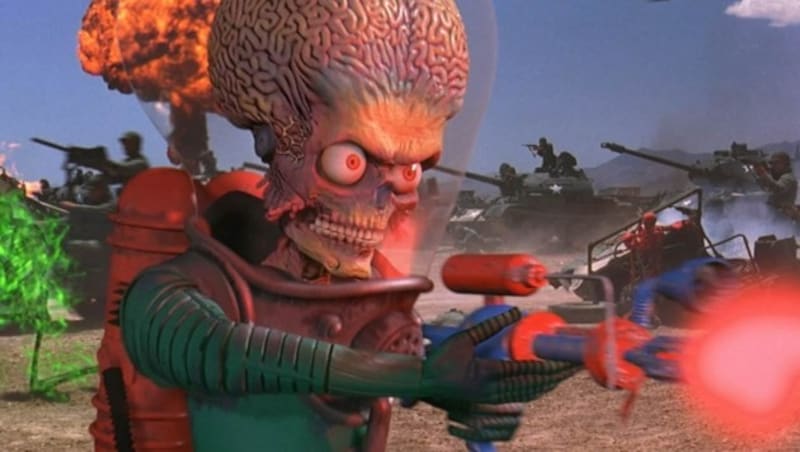 Tim Burton lieferte mit "Mars Attacks" die wohl lustigste Alien-Invasion der Filmgeschichte ab. (Bild: Warner Brothers)