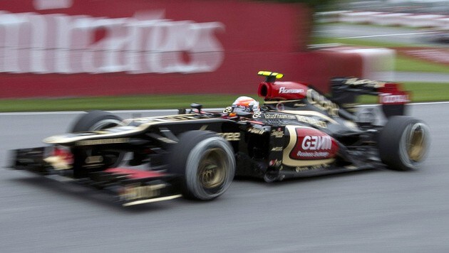 Grosjean – noch in seinem Lotus (Bild: AP)