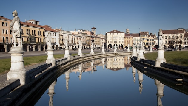 Der Prato in Padua ist ein eindrucksvoller Platz. (Bild: thinkstockphotos.de)