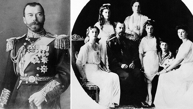 Zar Nikolaus II. und die Zarenfamilie (Bild: AFP)