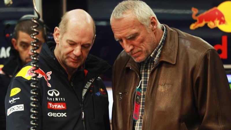 Didi Mateschitz (rechts) mit Red-Bull-Chefdesigner Adrian Newey (Bild: Red Bull GEPA Pictures)