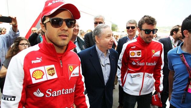 Felipe Massa (links) und Fernando Alonso (rechts) im Jahr 2013 (Bild: GEPA)