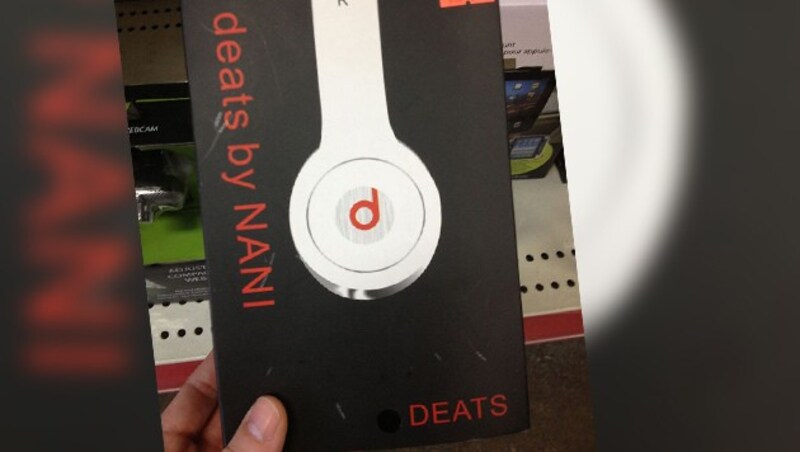 Dr. Dre hat die Beats-Kopfhörer erfunden, Nani die Deats. (Bild: reddit.com/r/crappyoffbrands/comments/3a63na/now_i_c)