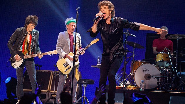 Rolling Stones: Erstmals ohne Drummer Charlie Watts in Wien (Bild: AP)