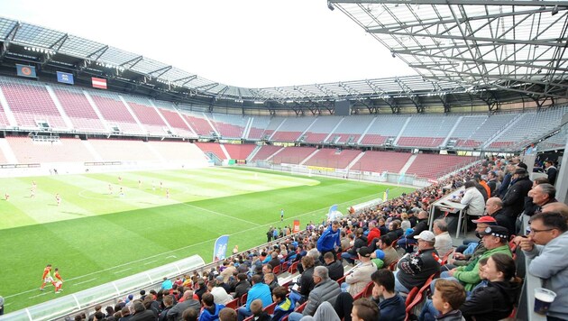 Das Stadion bleibt bis auf weiteres nur im Unterrang geöffnet (Bild: F. Pessentheiner)