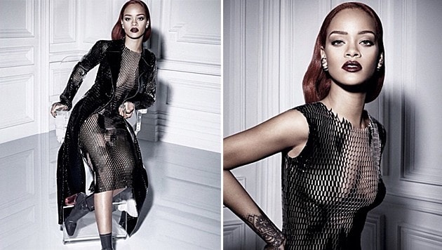 Rihanna sexy und oben (fast) ohne für Dior (Bild: instagram.com/badgalriri)