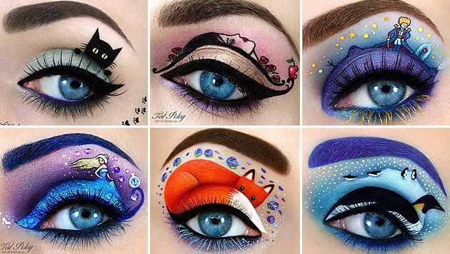 Make-up-Artist Tal Peleg zaubert kleine Kunstwerke übers Auge. (Bild: instagram.com/tal_peleg)