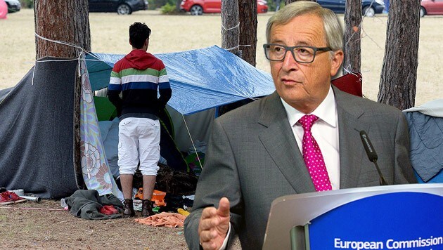 Die EU-Kommission (im Bild Kommissionschef Juncker) wird in Kürze Warnbriefe verschicken. (Bild: APA/EPA/ROLAND SCHLAGER, AP)