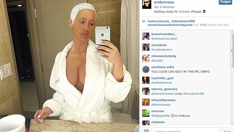 Auf Instagram präsentiert sich Amber Rose ihren Fans gerne sexy. (Bild: instagram.com/amberrose)