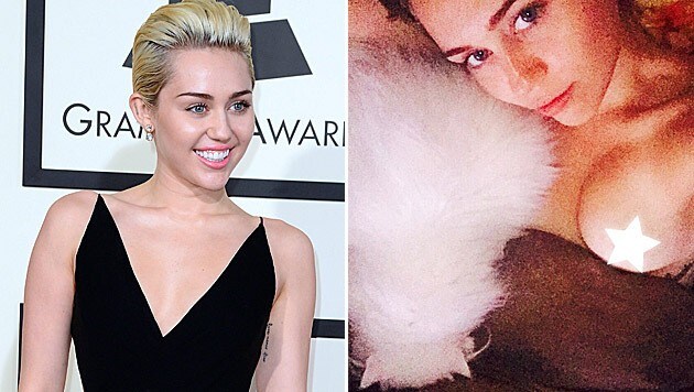 Miley Cyrus sendet Gute-"nackt"-Grüße an ihre Fans. (Bild: APA/EPA/MICHAEL NELSON, instagram.com/mileycyrus)