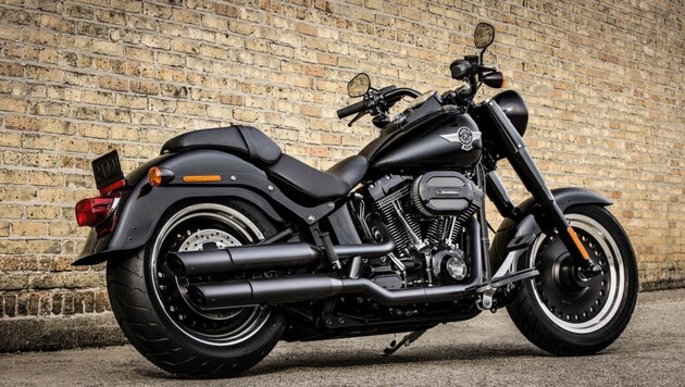 Der Fat Boy S hat Harley-Davidson ein Blickfang-Styling mitgegeben. (Bild: Harley-Davidson)
