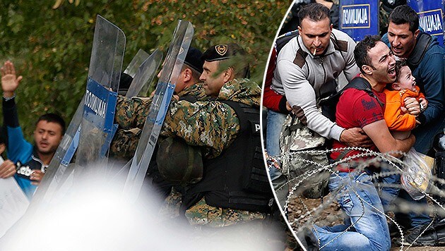 Tranengaseinsatz Gegen Fluchtlinge In Mazedonien Krone At