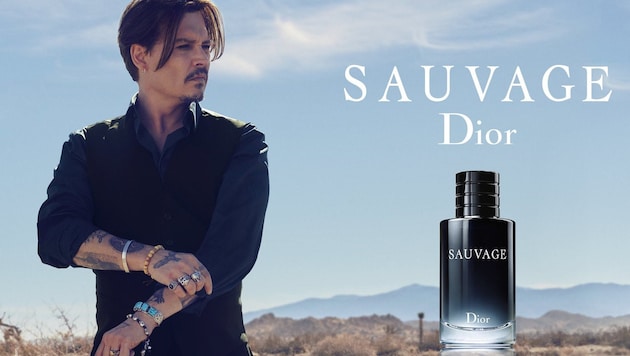 Johnny Depp wirbt für das Herren-Parfüm von Dior. (Bild: Dior)