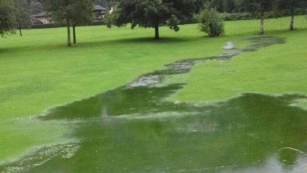 Auch der Golfplatz warbetroffen. (Bild: GC Bad Gastein)