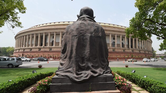 Das Parlamentsgebäude in Neu Delhi (Bild: APA/EPA/STR)