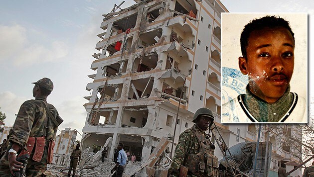 Abdirazak B. hat laut deutschen Sicherheitskreisen den Anschlag auf ein Hotel in Mogadischu verübt. (Bild: AP)