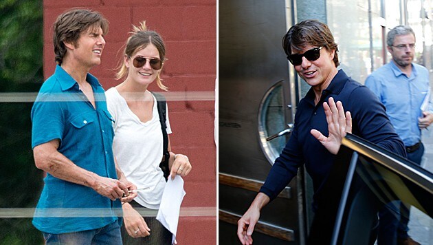 Tom Cruise und seine Assistentin Emily Thomas (Bild: splash news, Reinhard Holl)
