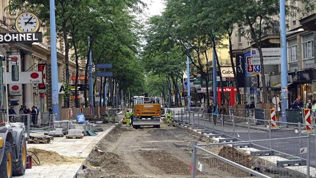 Der Umbau der Mariahilfer Straße (Bild: Reinhard Holl)