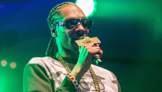 Snoop Dogg beim Auftritt in Uppsala. Der Rapper war kurzzeitig in Schweden festgenommen worden. (Bild: AFP)