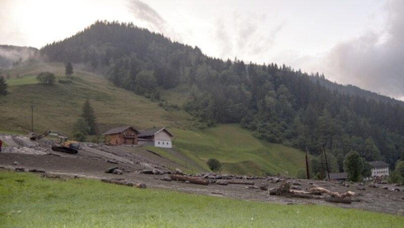 Murenabgang im Salzburger Rauristal (Bild: APA/MARKUS WINKLER/AIRCLICK)