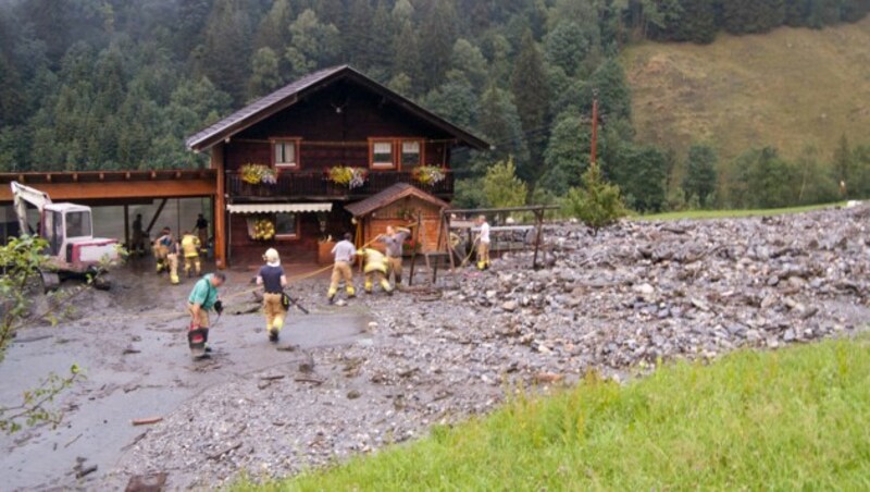 Murenabgang im Salzburger Rauristal (Bild: APA/MARKUS WINKLER/AIRCLICK)