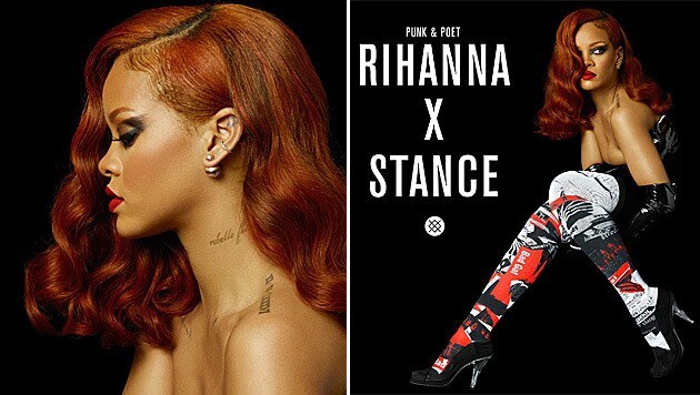 Rihanna designt jetzt auch Strümpfe. (Bild: instagram.com/badgalriri)