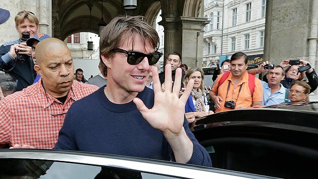 Tom Cruise bei Dreharbeiten in Wien (Bild: Klemens Groh)