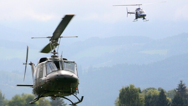 Die Militär-Hubschrauber müssen auch weiterhin in Vomp landen! (Bild: Fritz Gurgiser)