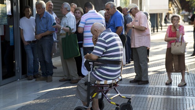 Die Banken in Griechenland bleiben weiterhin geschlossen. (Bild: AP)