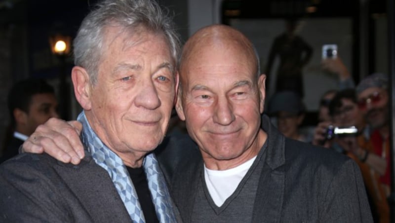 Mit Ian McKellen verbindet Patrick Stewart eine lange Freundschaft. (Bild: Joel Ryan/Invision/AP)