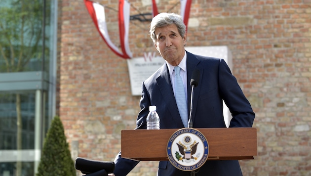 Außenminister John Kerry in Wien (Bild: APA/HANS PUNZ)