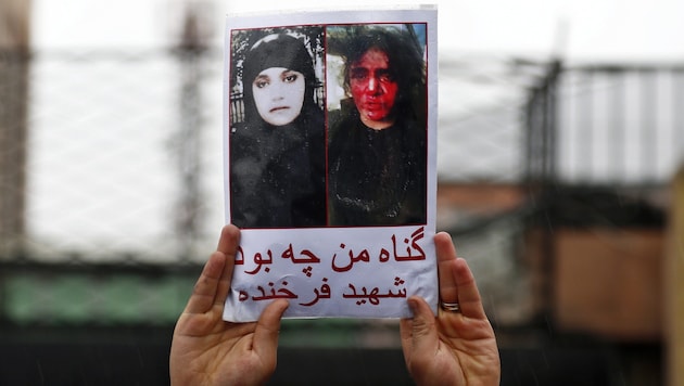 Die Ermordung der 27-Jährigen hat für heftige Proteste in Afghanistan gesorgt. (Bild: APA/EPA/HEDAYATULLAH AMID)