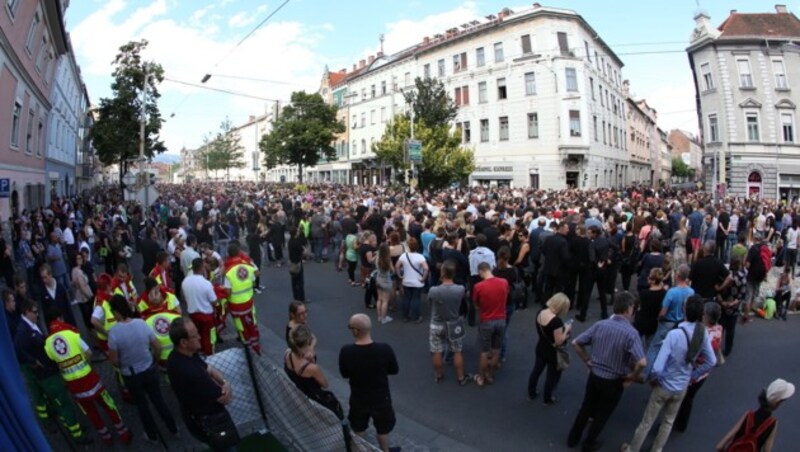 Trauermarsch in Graz (Bild: Sepp Pail)