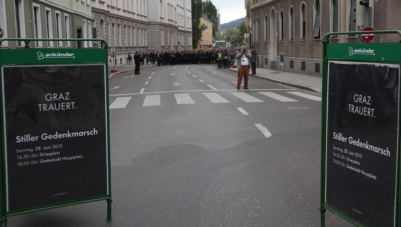 Trauermarsch in Graz (Bild: Sepp Pail)