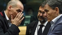 Der griechische Finanzminister Yanis Varoufakis zu Beginn der früh gescheiterten Gespräche (Bild: APA/EPA/Julien Warnand)