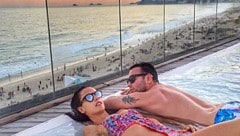 Alessandra Ambrosio genießt den Sonnenuntergang in Rio. (Bild: instagram.com/alessandraambrosio)