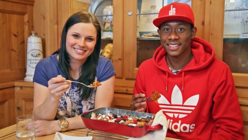 Anna Fenninger und David Alaba (Bild: Christof Birbaumer)