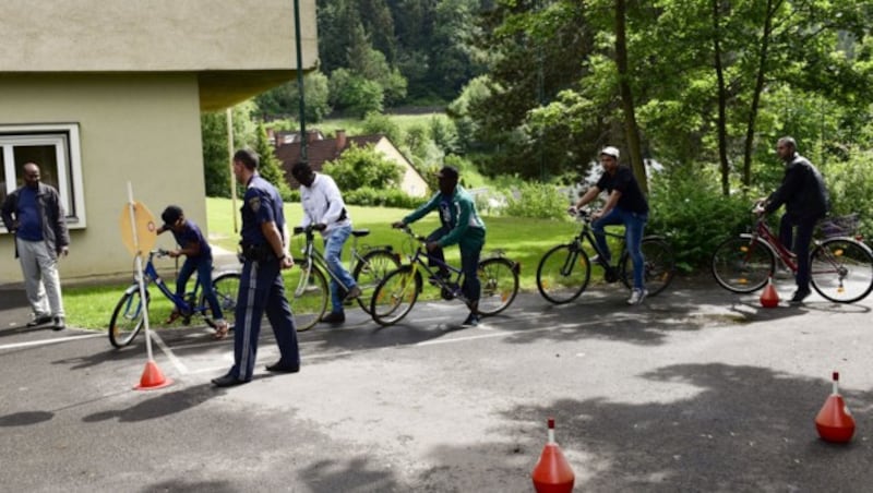 Der Trainingsparcours (Bild: Landespolizeidirektion Steiermark/Maximilian Ulrich)