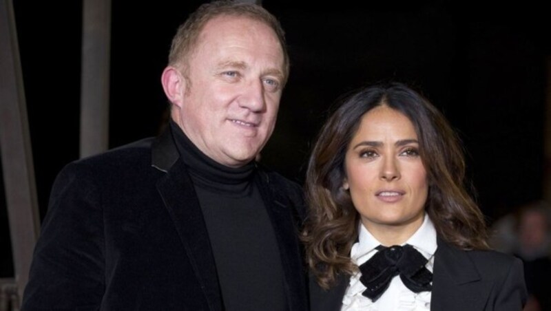 Salma Hayek ist seit 2009 mit dem französische Geschäftsmann François-Henri Pinault verheiratet. (Bild: AFP)