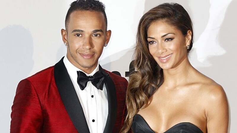 Lewis Hamilton und Nicole Scherzinger (Bild: APA/EPA/GUILLAUME HORCAJUELO)