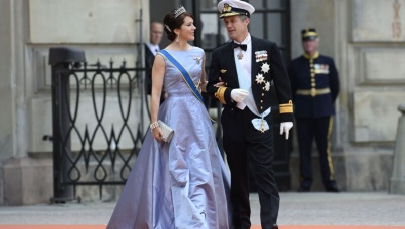 Kronprinzessin Mary und Kronprinz Frederik von Dänemark (Bild: AFP JONATHAN NACKSTRAND)